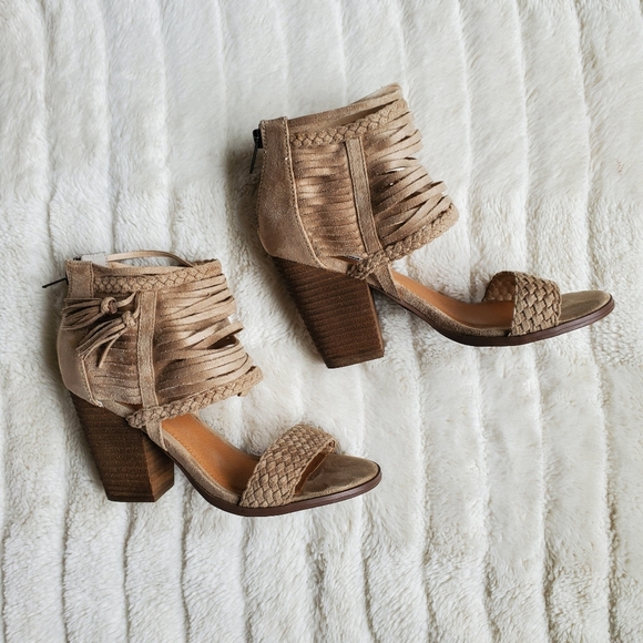 Not Rated Rosella Cream Open Toe Chunky Heels from Buckle - Picture 8 of 13